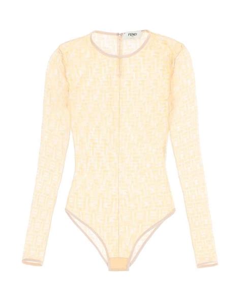 body fendi trasparente|fendi lace bodysuit.